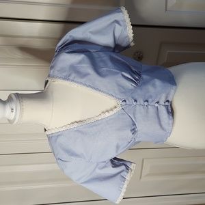 Sim and Sam, NWT, Women's Top, Size XL, blue/white Striped